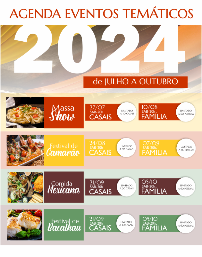 Agenda de Eventos - Restaurante Kabana